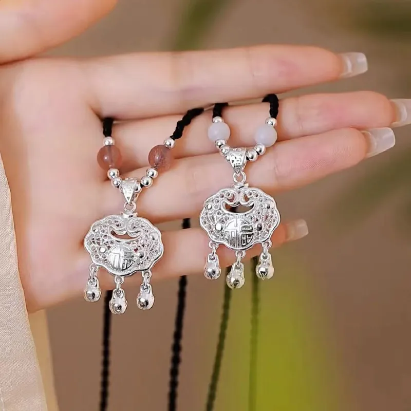 Shang Yinfu Alloy Necklaces Unisex-1