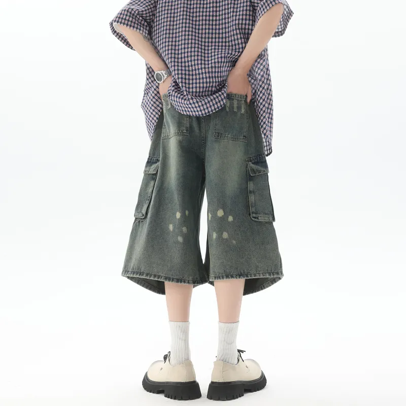 DANGERTIGER Denim Shorts Unisex-1