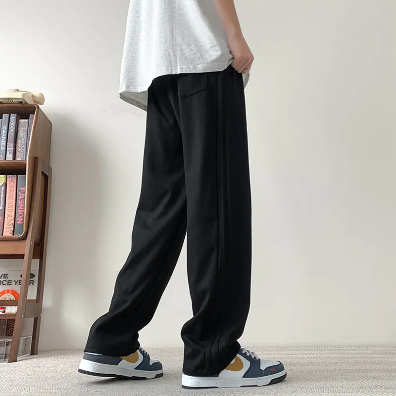 DANGERTIGER Knitted Sports Pants Unisex Gray-14