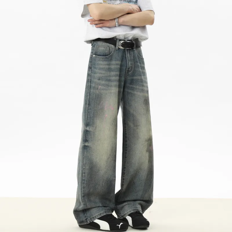 DANGERTIGER Jeans Unisex Vintage Blue-4