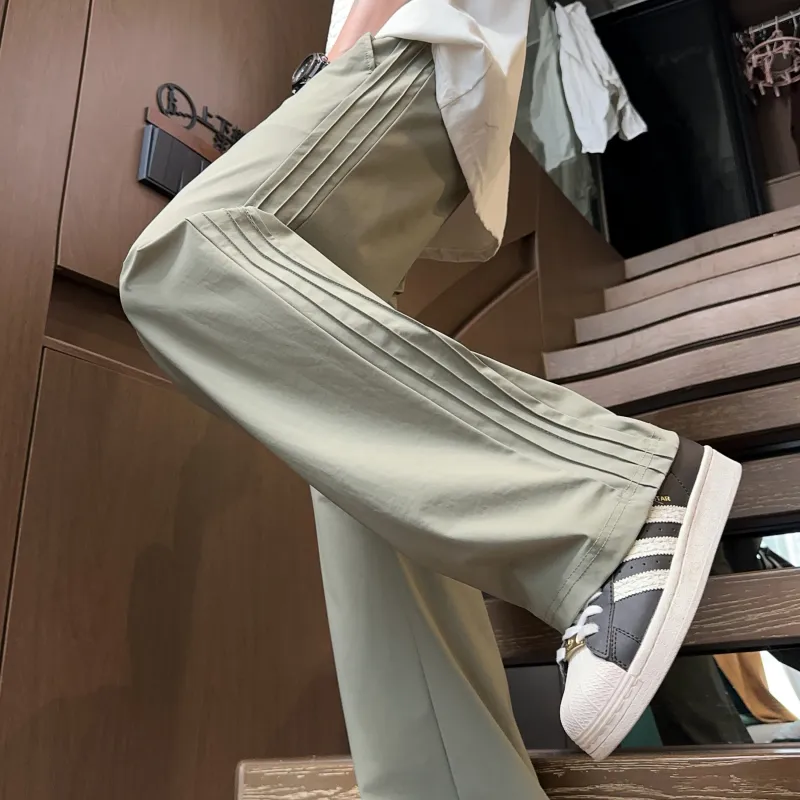 DANGERTIGER Knitted Sports Pants Unisex Gray-30