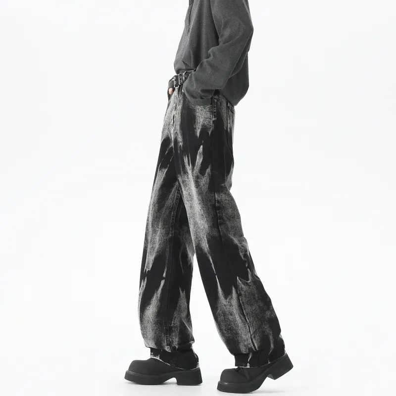 DANGERTIGER Jeans Unisex Black Gray-2