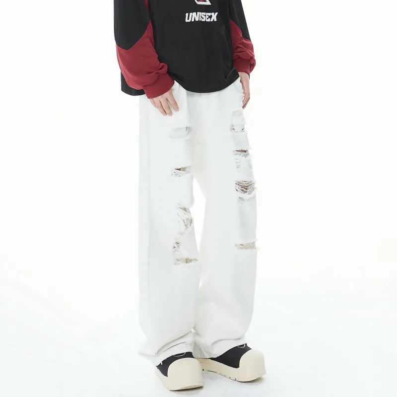 DANGERTIGER Jeans Unisex White-4