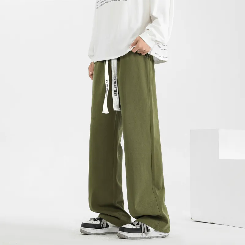DANGERTIGER Casual Pants Unisex Khaki-6