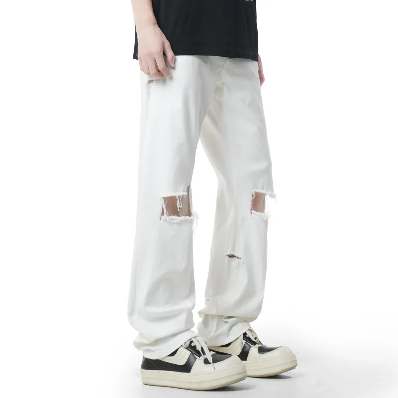 DANGERTIGER Jeans Unisex White-4