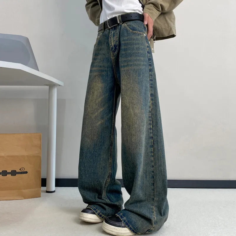 DANGERTIGER Jeans Unisex Yellow Mud-2