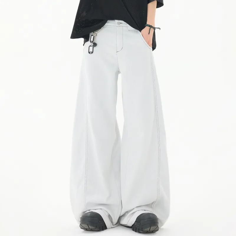 DANGERTIGER Jeans Unisex White-4