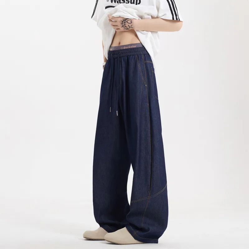 DANGERTIGER Jeans Unisex Denim Blue-5
