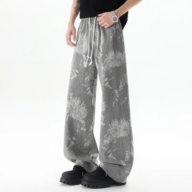 DANGERTIGER Knitted Sweatpants Unisex Gray-2