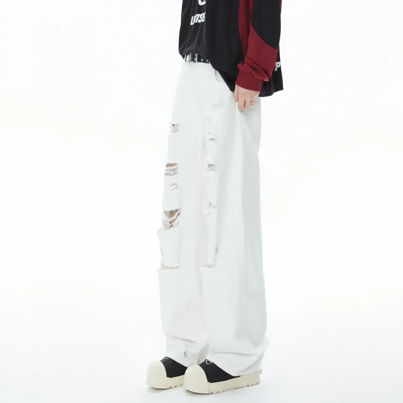 DANGERTIGER Jeans Unisex White-3