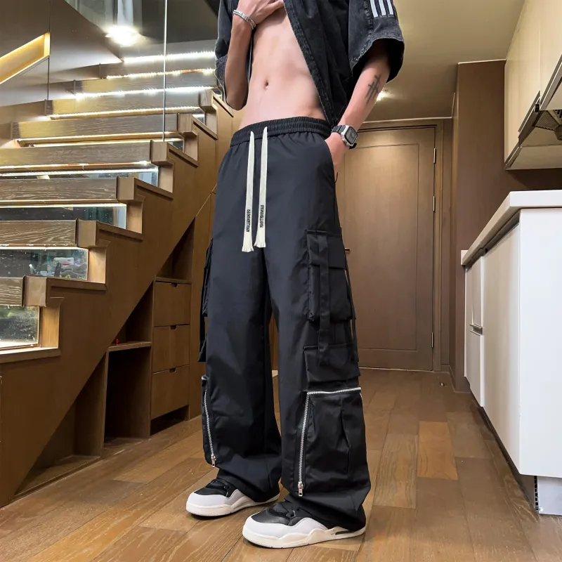 DANGERTIGER Cargo Pants Unisex Black-2