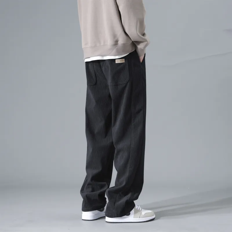DANGERTIGER Knitted Sports Pants Unisex Gray-4