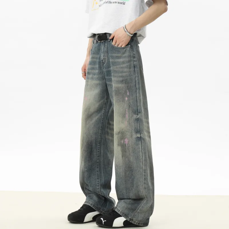 DANGERTIGER Jeans Unisex Vintage Blue-3