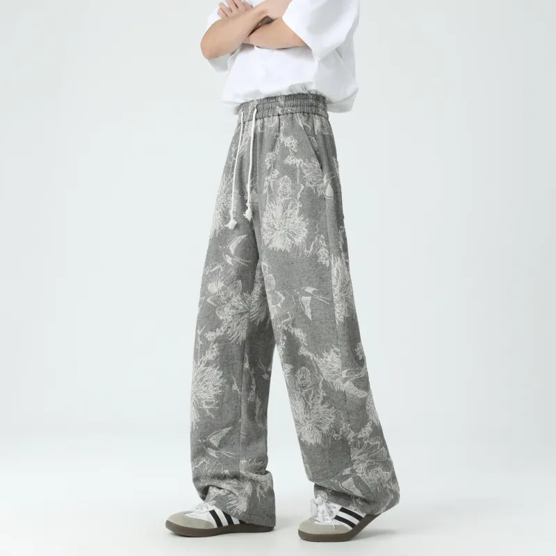 DANGERTIGER Jeans Unisex Pattern Gray-2