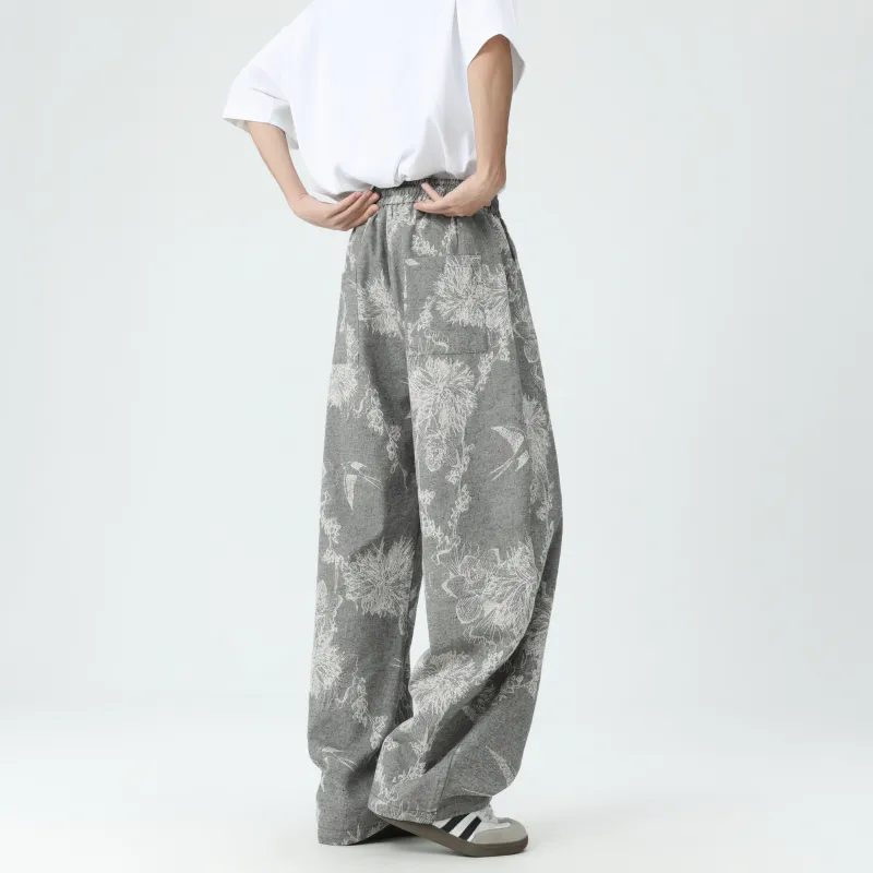 DANGERTIGER Jeans Unisex Pattern Gray-3