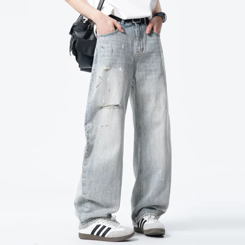 DANGERTIGER Jeans Unisex Light Blue-3