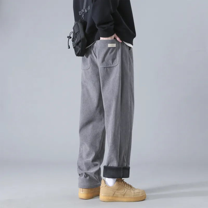 DANGERTIGER Knitted Sports Pants Unisex Gray-10