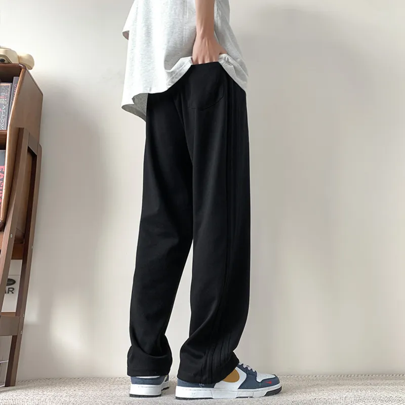 DANGERTIGER Knitted Sports Pants Unisex Gray-16