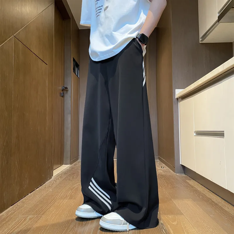 DANGERTIGER Casual Pants Unisex Black-1