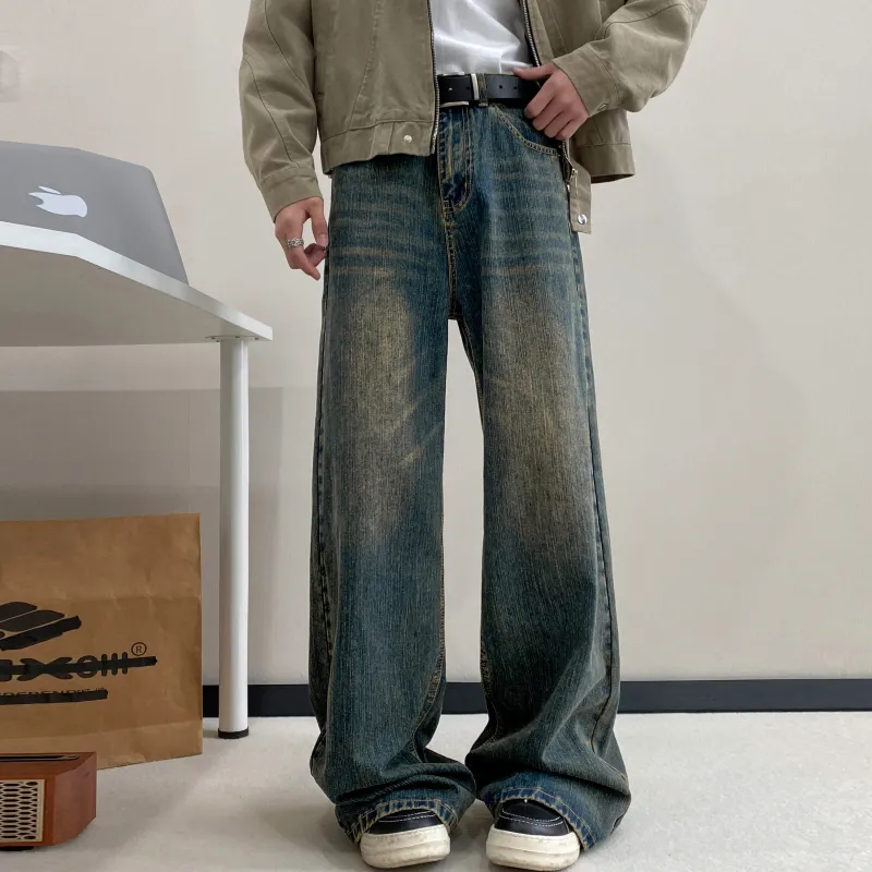 DANGERTIGER Jeans Unisex Yellow Mud-1