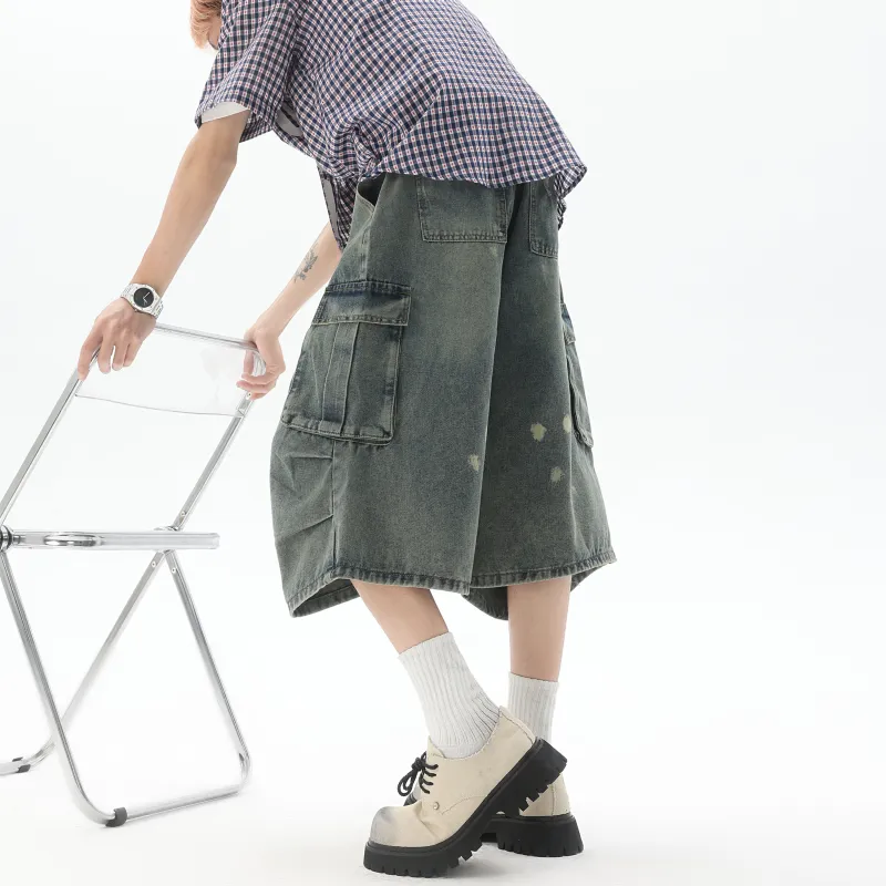 DANGERTIGER Denim Shorts Unisex-3