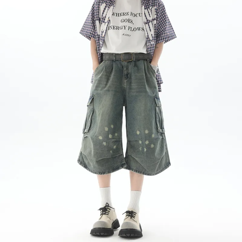 DANGERTIGER Denim Shorts Unisex-2