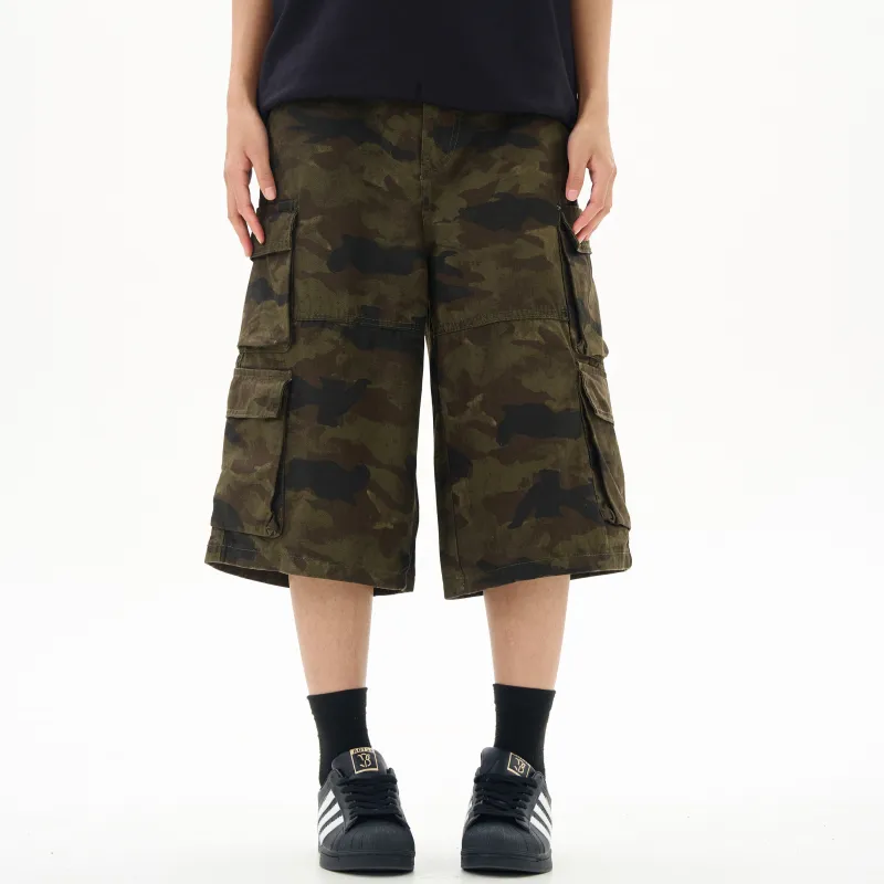 DANGERTIGER Cargo Shorts Unisex Camouflage-2
