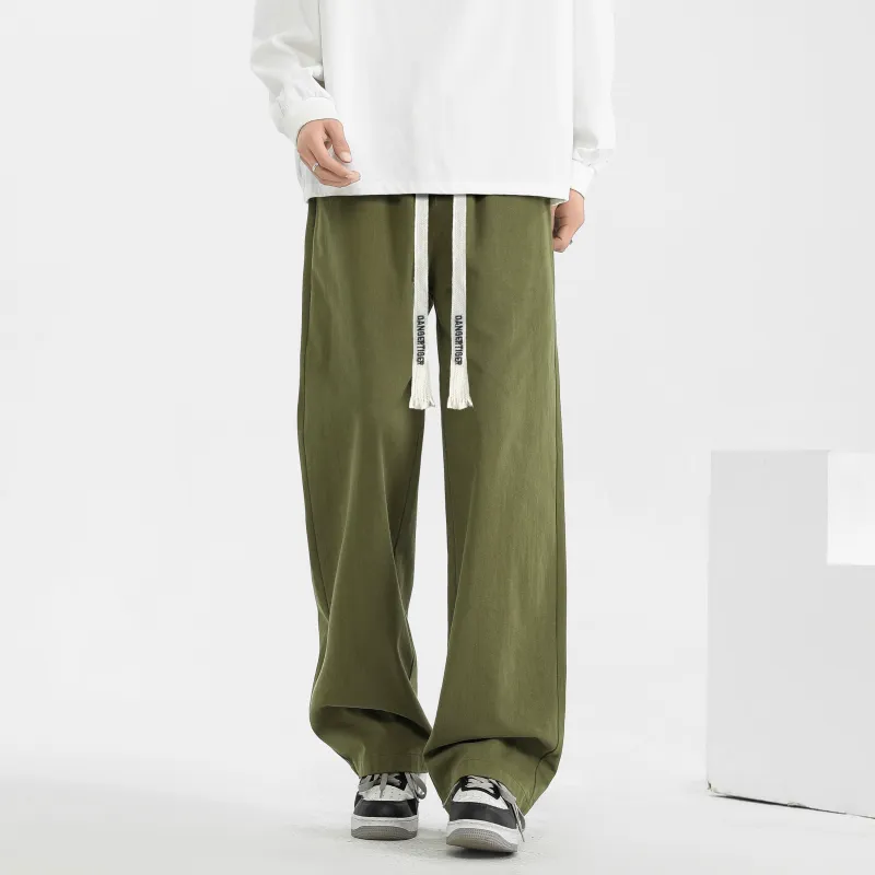 DANGERTIGER Casual Pants Unisex Khaki-5