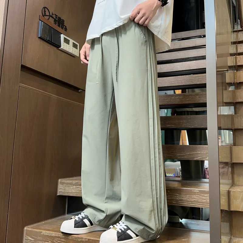 DANGERTIGER Knitted Sports Pants Unisex Gray-29