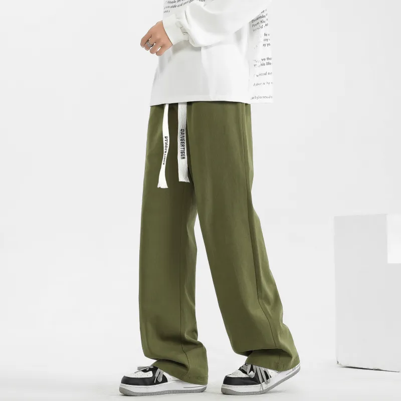 DANGERTIGER Casual Pants Unisex Khaki-7