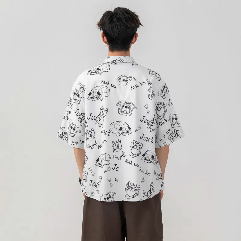 HOKLV Shirts Unisex White-1