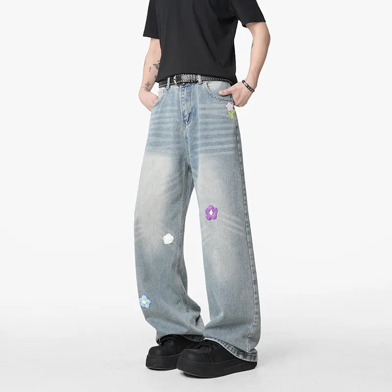 HOKLV Jeans Unisex-7