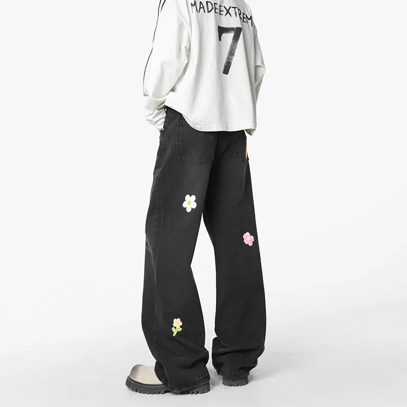 HOKLV Jeans Unisex-1