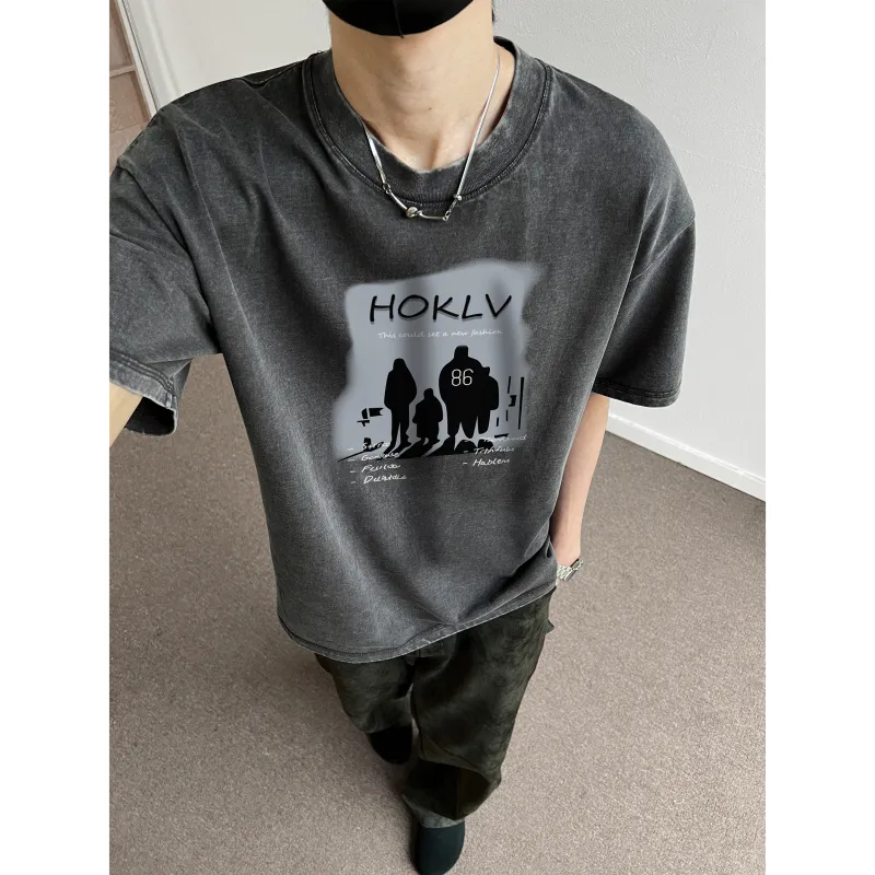 HOKLV T Shirts Unisex-3