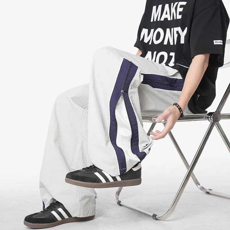 HOKLV Casual Pants Unisex Black-7