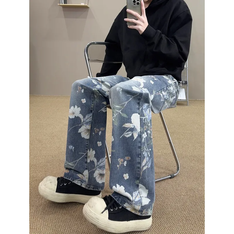 HOKLV Jeans Unisex-3