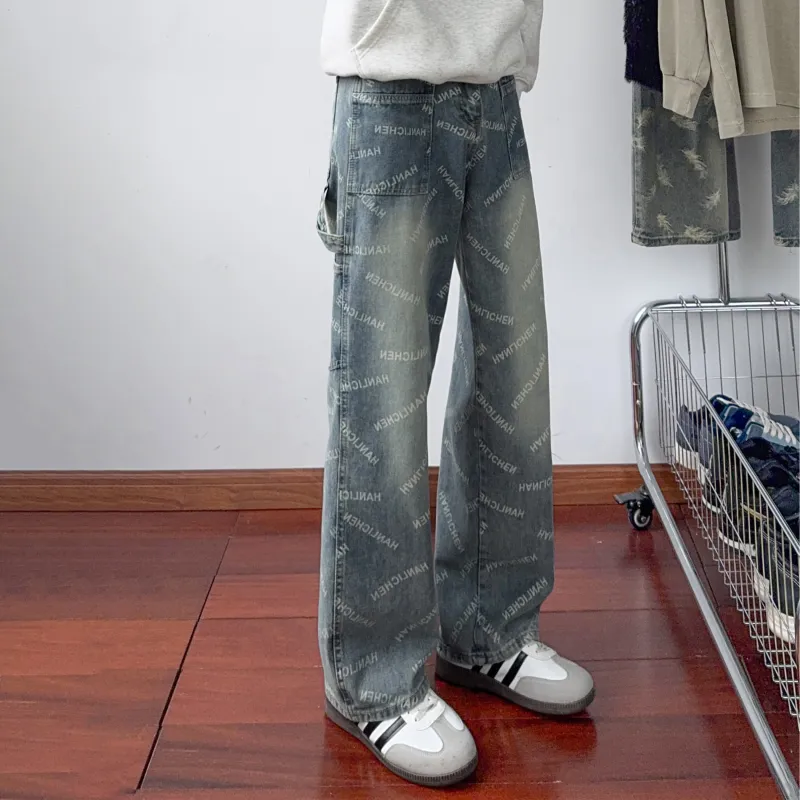 HOKLV Jeans Unisex-7