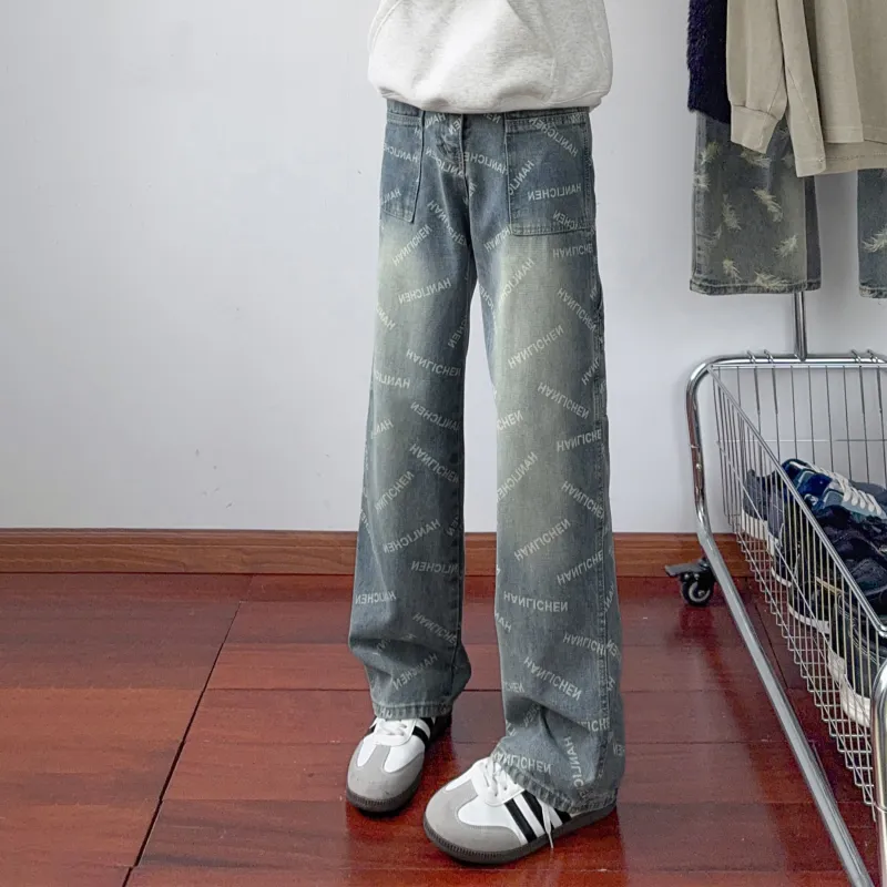 HOKLV Jeans Unisex-6
