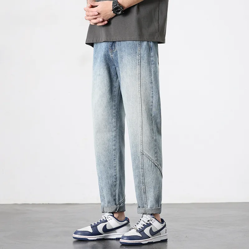 HOKLV Jeans Unisex Blue-2