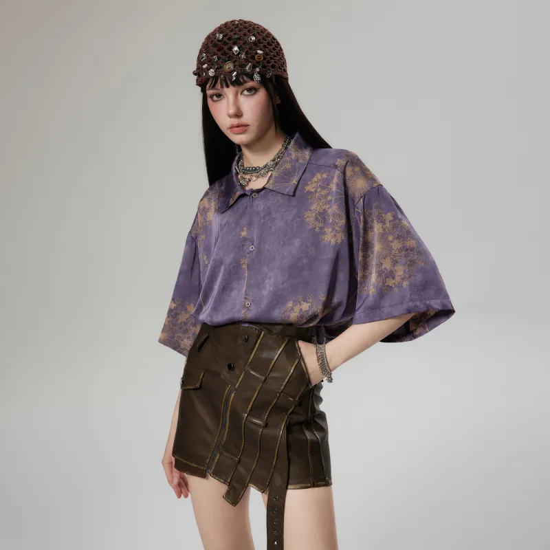 HOKLV Shirts Unisex Purple-7
