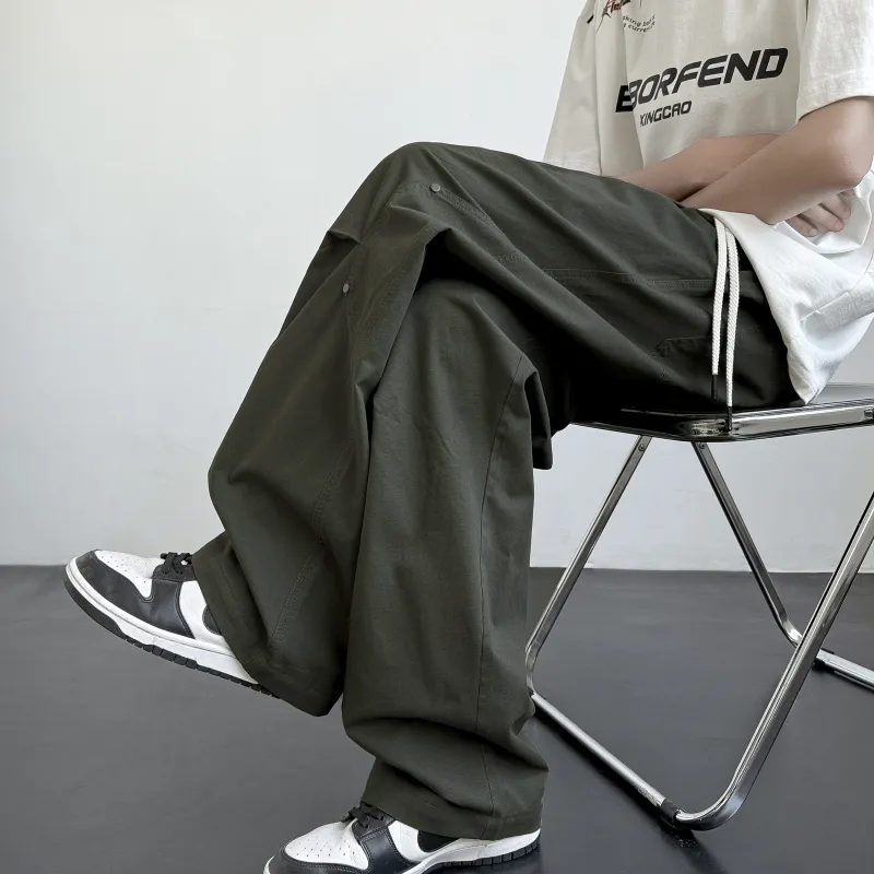 HOKLV Casual Pants Unisex-14