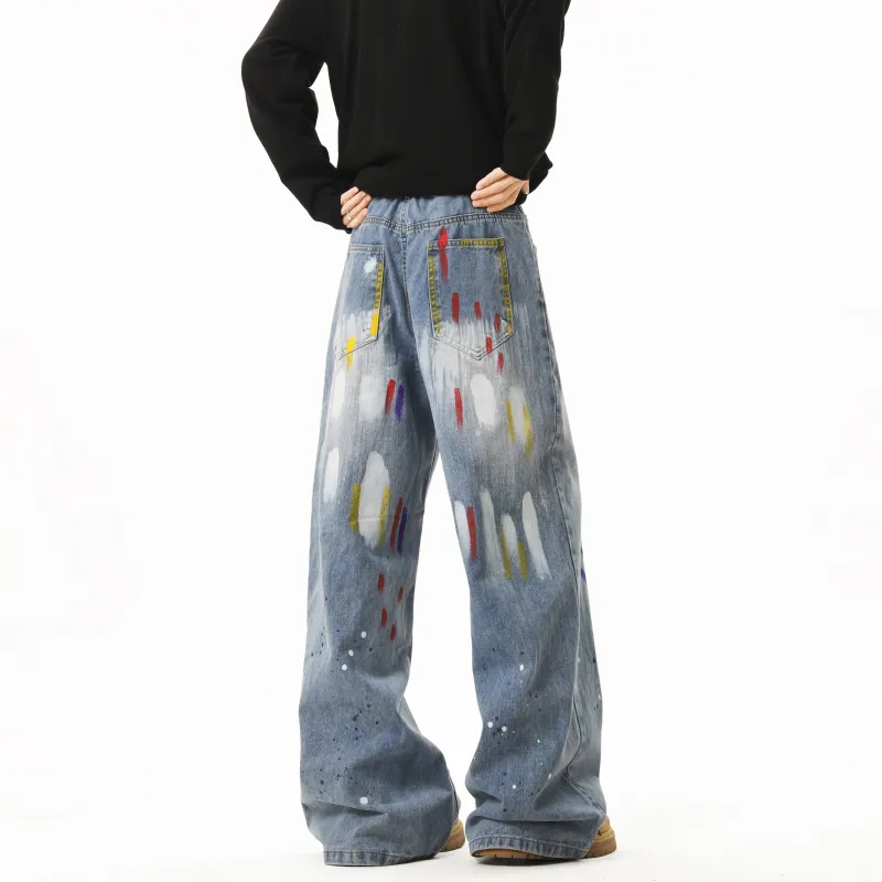 HOKLV Jeans Unisex-3