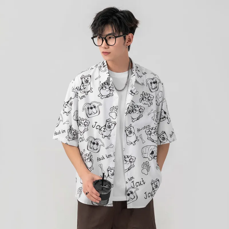 HOKLV Shirts Unisex White-2