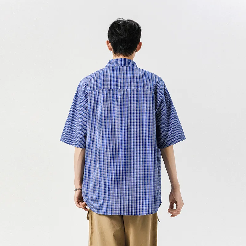 HOKLV Shirts Unisex Colorful Blue-7
