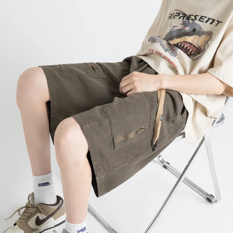 HOKLV Denim Shorts Unisex-2