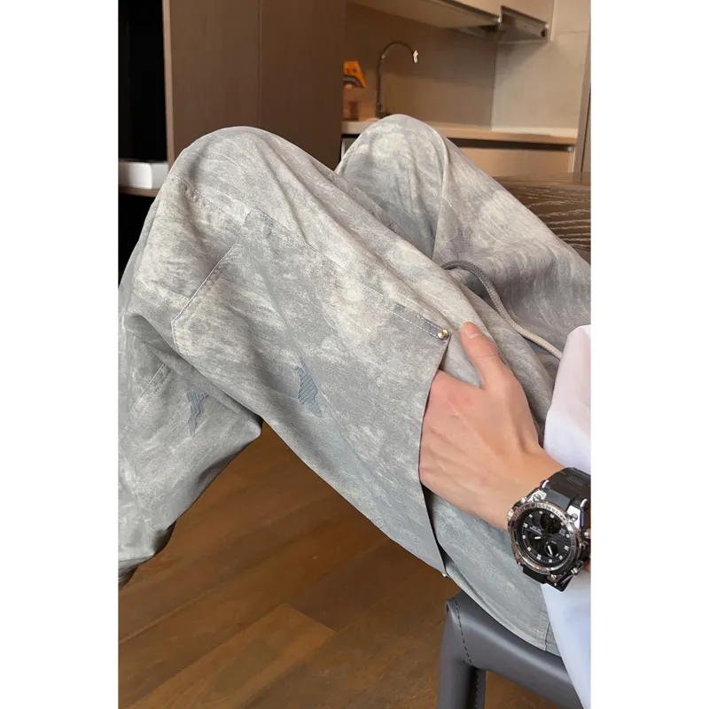 HOKLV Casual Pants Unisex-17
