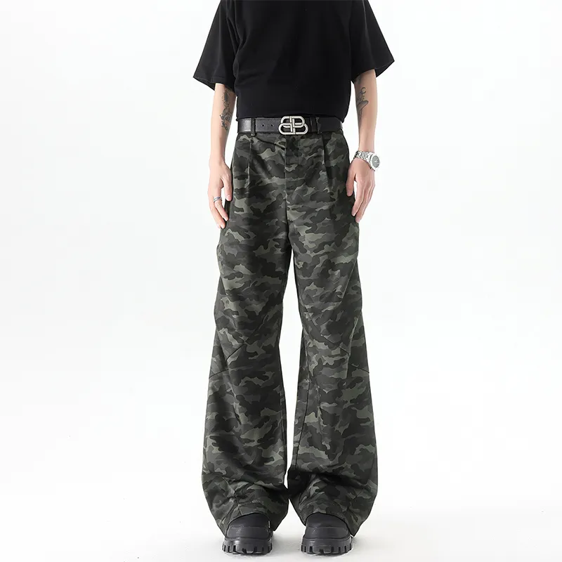HOKLV Jeans Unisex Camouflage-2