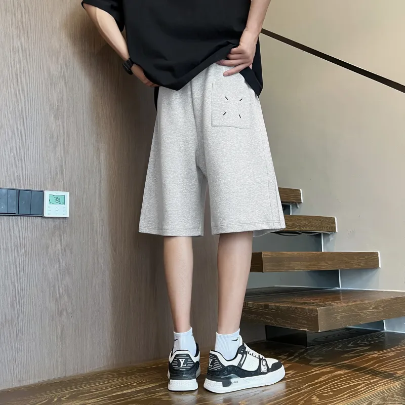 HOKLV Casual Shorts Unisex Black-8