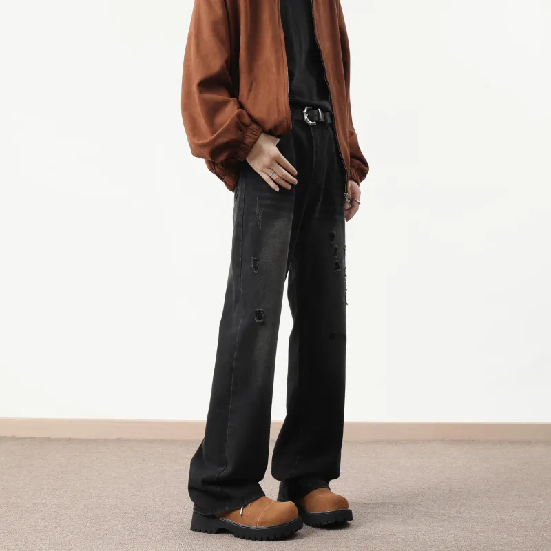 HOKLV Jeans Unisex-12