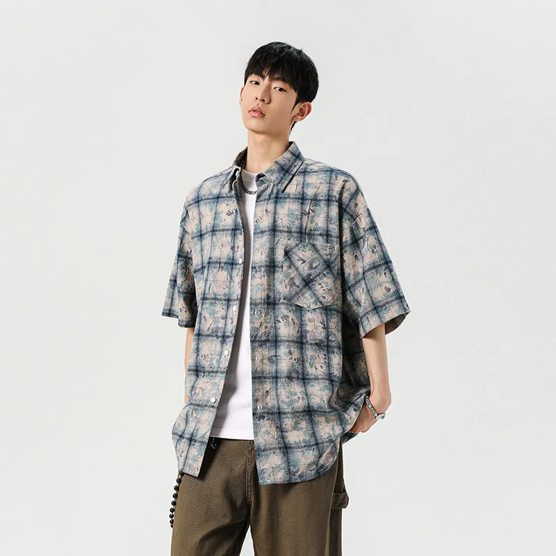 HOKLV Shirts Unisex Lake Blue-4